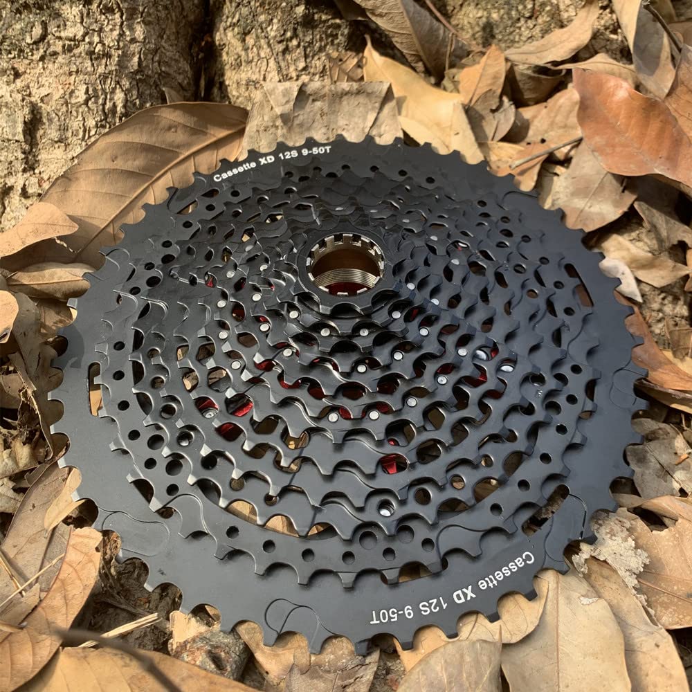 PiñOn Bicicleta MTB Bicicleta 12 velocidades 9-50T Bicicleta Cassette Cuerpo Negro Cassette 540g 9-50T Cassette piñón Rueda Libre Cassettes Y PiñOnes para Bicicletas