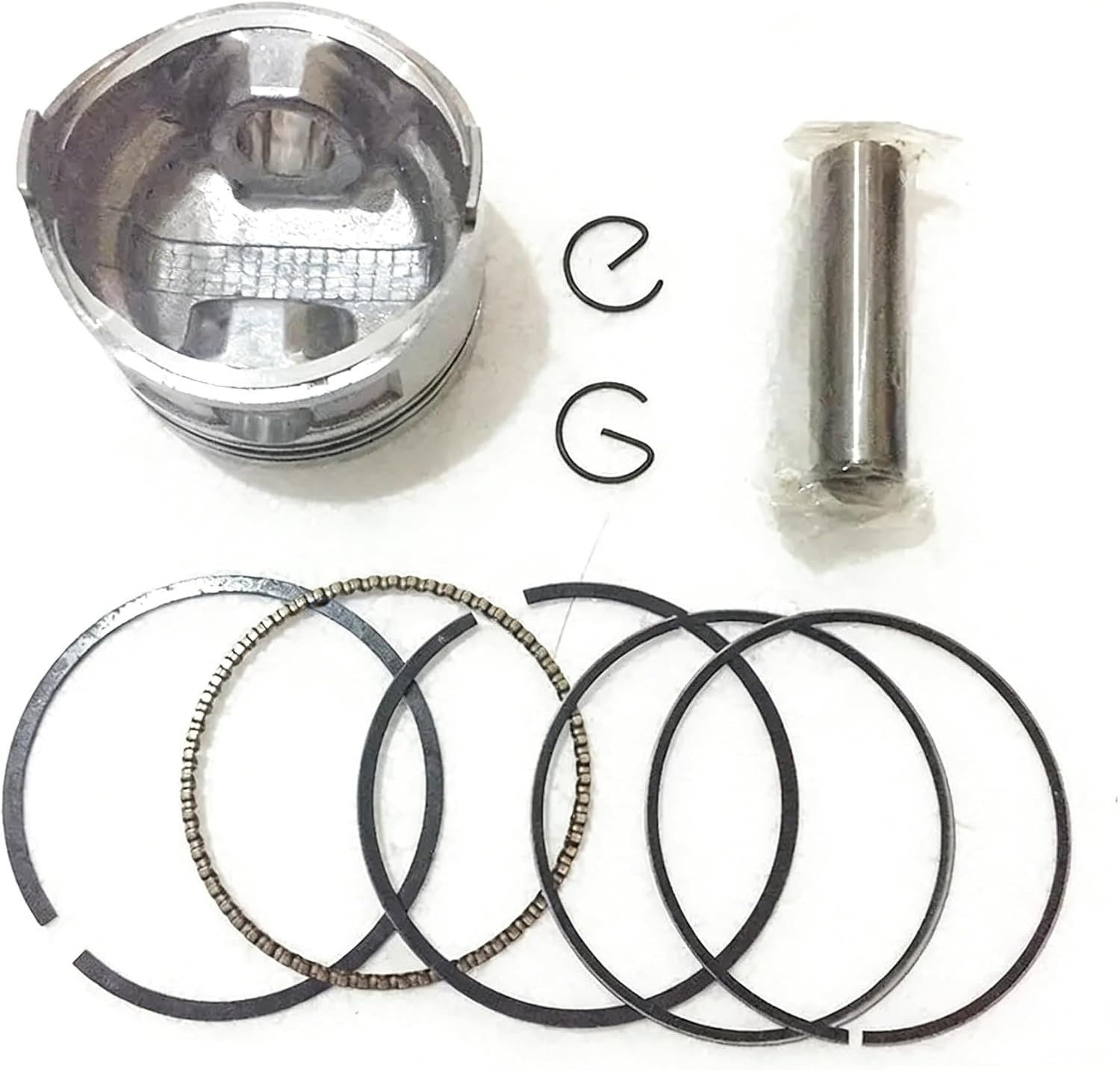 Piston Kit Fit for GX100 Engine Motor Piston with Ring Pin Clip