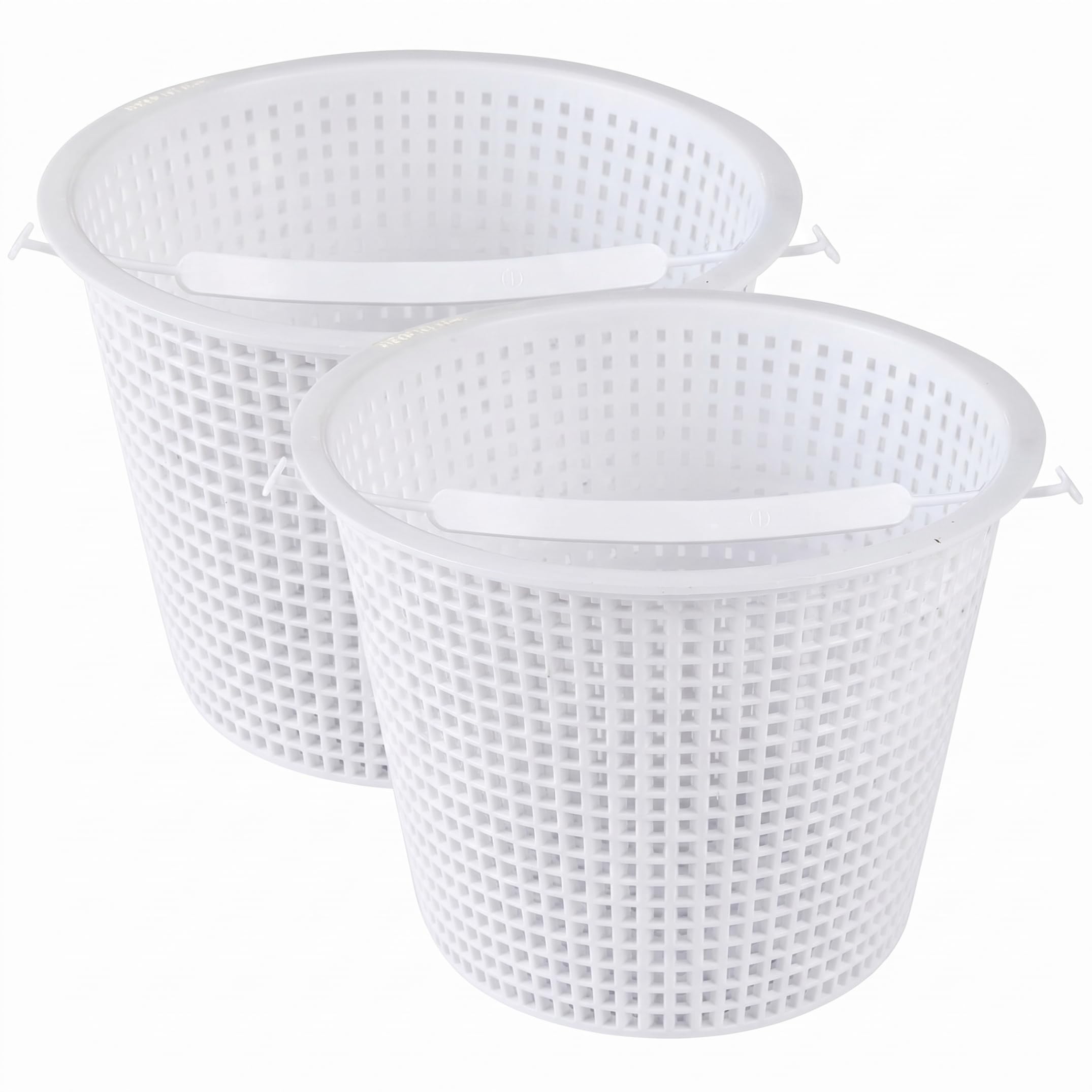 Sjfbebsy Pool Basket Skimmer, 2Pcs Weighted Pool Skimmer Basket Replacement - Fits Sp1070 Inground Pools, Filter (8 Inch, White)