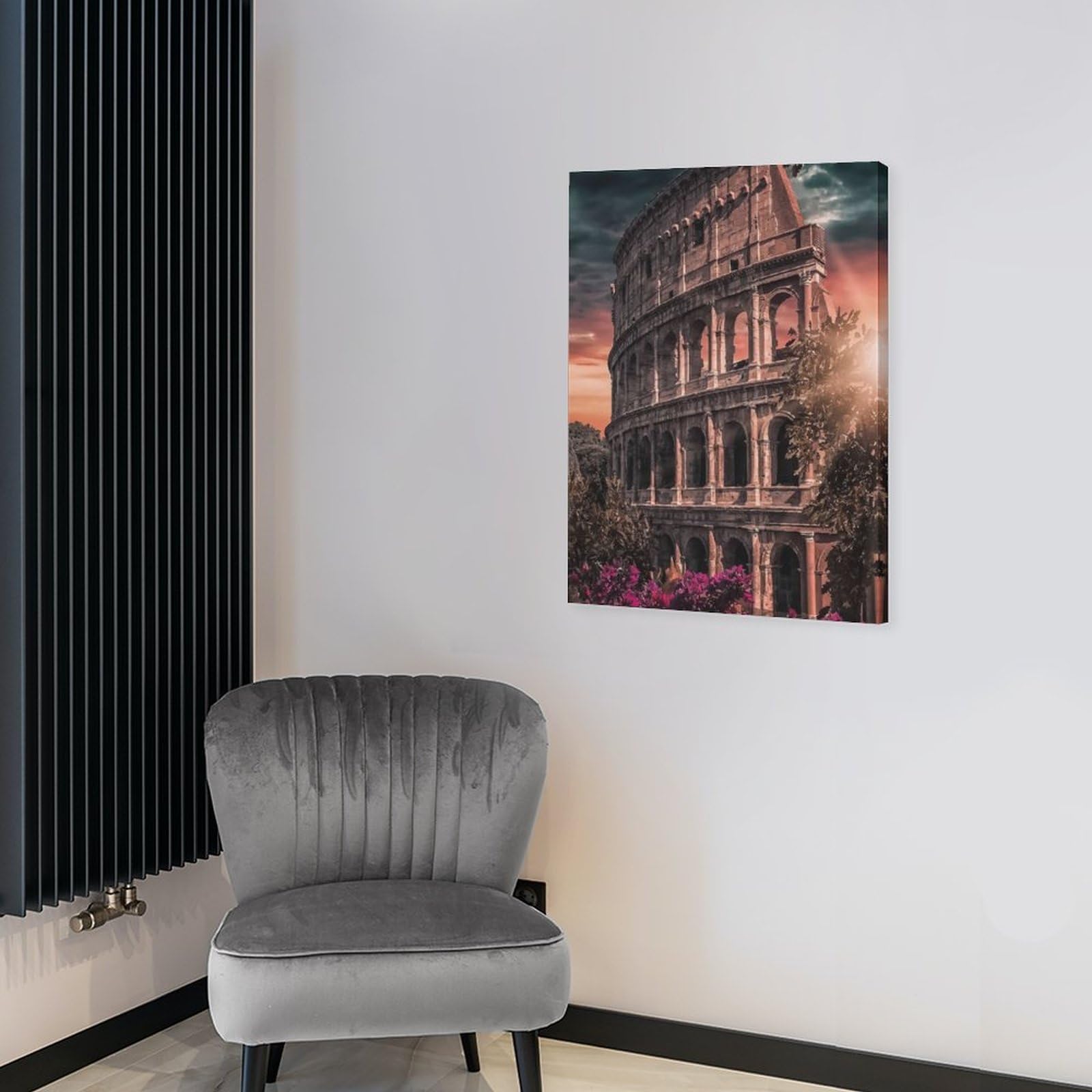Amazon.co.jp: 絵画 イタリアの夕暮れ時のコロッセオインテリア 絵画 