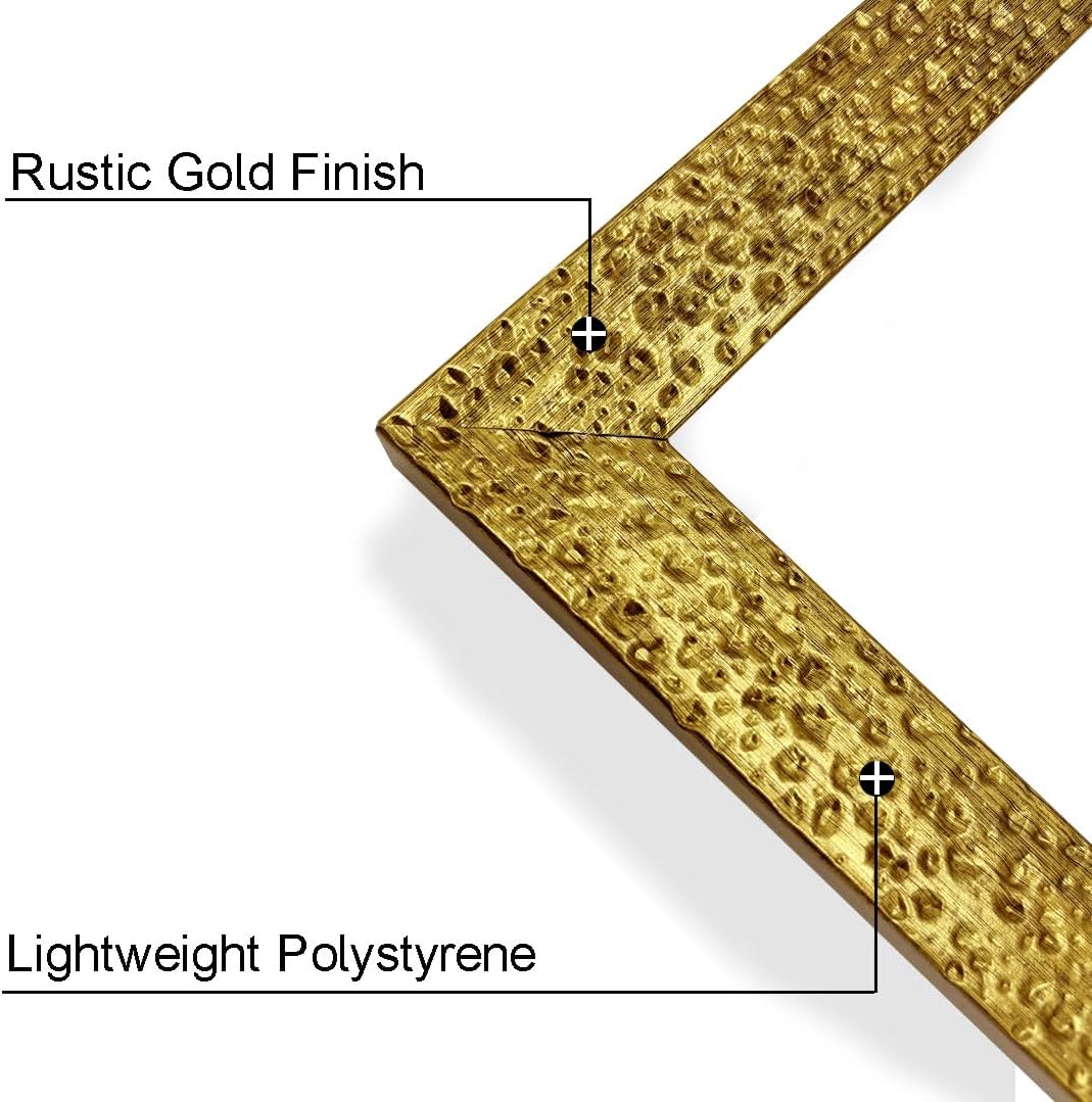 KTKDE 16x20 Picture Frame Set of 2, Ornate Vintage Gold Poster Frames - 16 x 20 Antique Photo Frame for Rustic Gold frame Wall Decor Display Retro Home Decor best gift