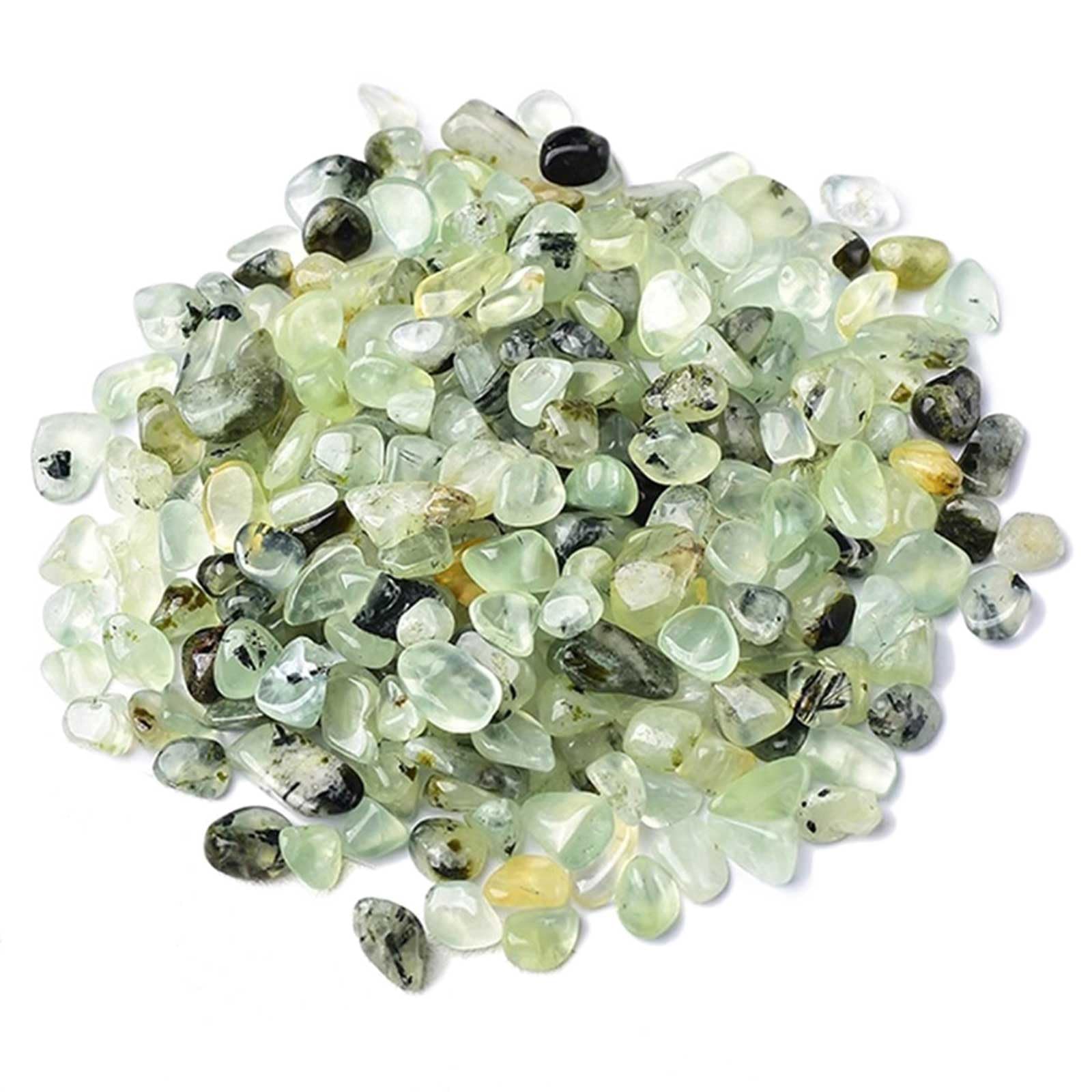 AGSHYWFT 500g Natural Prehnite Crystal Chips Bulk