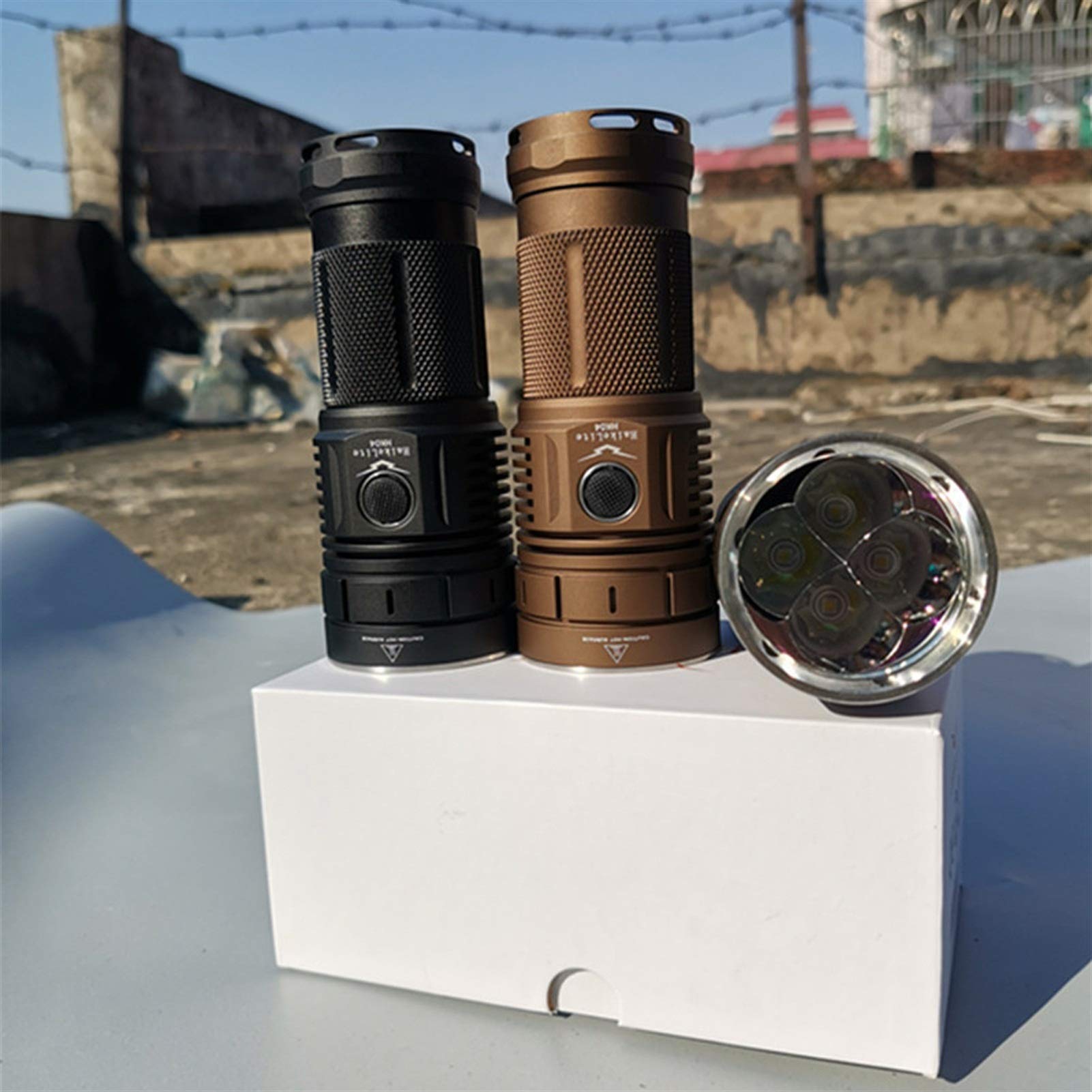 Ultradługa latarka elektryczna w trybie gotowości HK04 Latarka Super Bright 15000LM 4 X XHP50.2 Ładowanie USB IPX7 Wodoodporna latarka punktowa do lampy kempingowej jako powerbank i akcesori