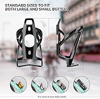 Vista 2 de ROCKBROS Portabotellas de Agua para Bicicleta Ultraligero, Jaulas para Botellas de Bicicleta con Tornillos y Herramienta, Soporte Universal