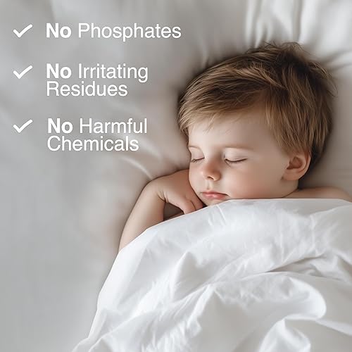 Miniatura 3 de (50 libras) - Detergente en polvo para ropa sucia, para uso doméstico y comercial, aroma cítrico, bajo contenido de espuma, respetuoso con el medio