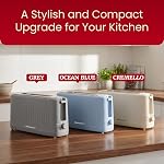Elite Gourmet ECT2517OX SLIMTOAST™ 2-Slice, Long Slot Toaster, Cool-touch Body, 6 Toast Settings & Cancel Function, Extra Wide 1.5” Slot Easily Fits Bread, English Muffin, Bagel & Waffles, Ocean Blue