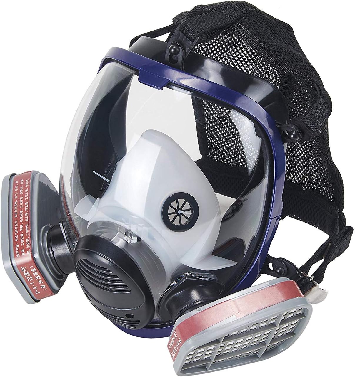 Future shield Full Face Safety Respirator Mask With Filters EN Safety Certified (600 Full face respirator mask With Filter Cartridge)