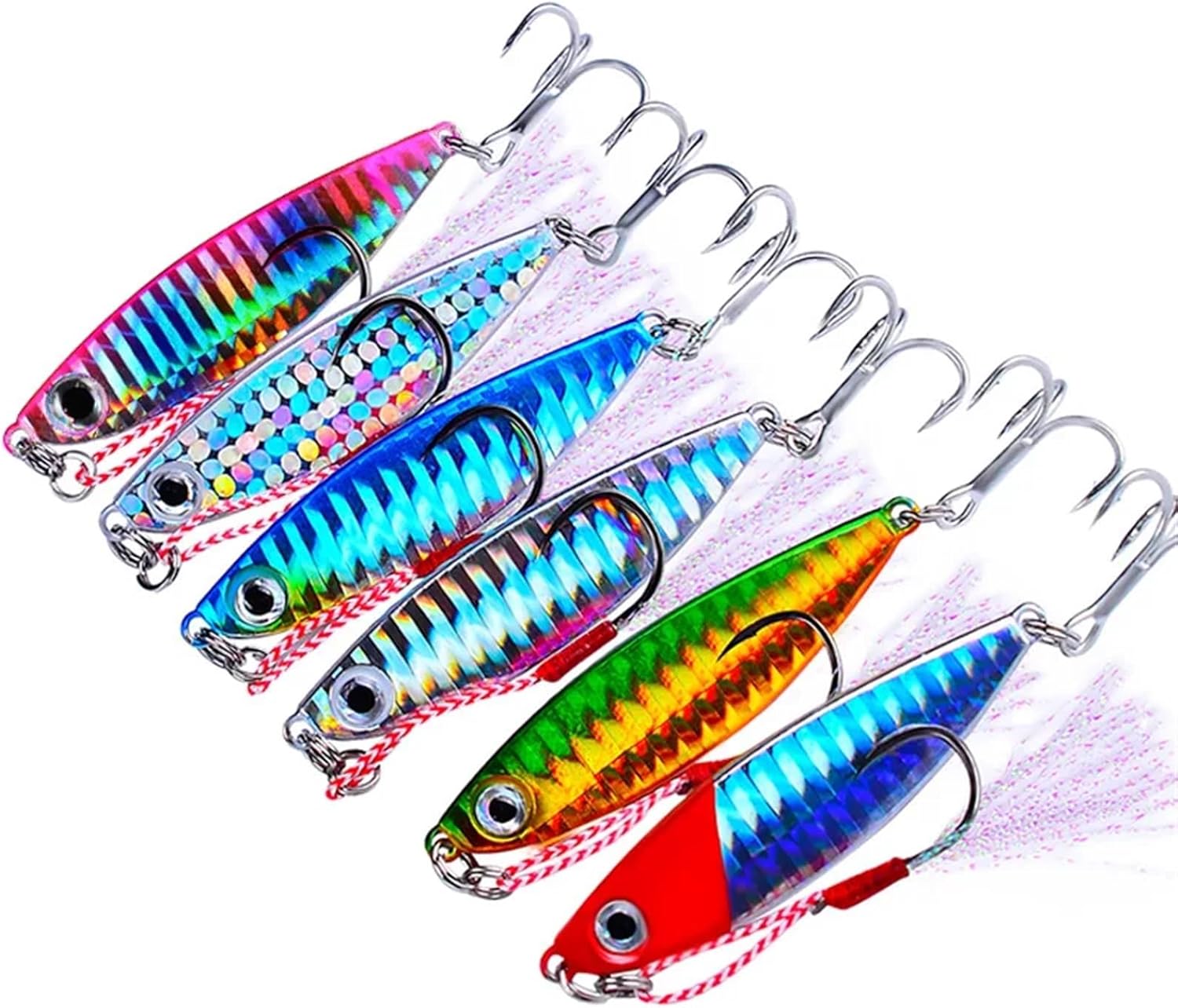 Fishing Lure Metal Sequins 7/10/15/20/30G Crankbait Jig Shads Spoon Artificial Baits Bass Wobbler Rotating Bait Sea Lures Pesca (Size : 10g)