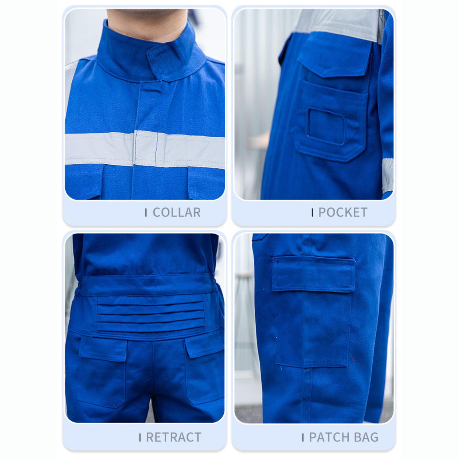 Honghuang Tute da Lavoro Riflettenti in Cotone Personalizzati Multi Tasche Officina di Riparazione Macchine Abbigliamento da Lavoro Personalizzate Uniformi da Operaio