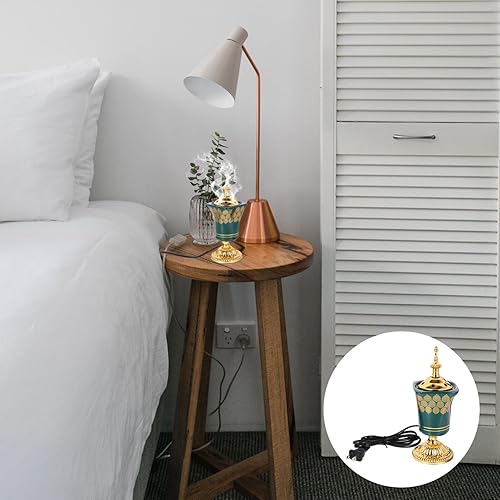 Miniatura 7 de Quemador de incienso eléctrico estilo Oriente Medio Incensario Plug-in Aroma Quemador de aroma para oficina en casa, sala de yoga, relajación con