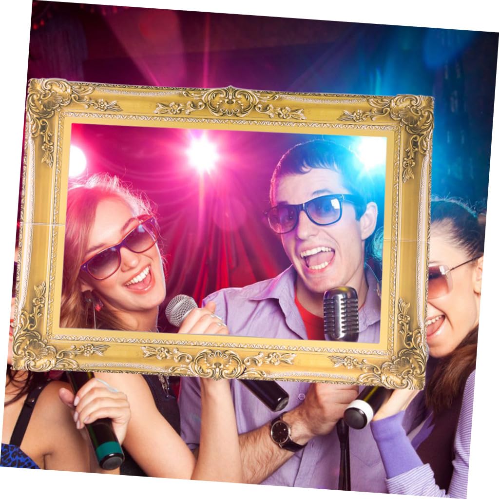 3sätze Teiliges Goldene Fotorequisiten Für Hochzeiten Bilderrahmen Für Fotoautomaten Leicht Und Tragbar Für Feierlichkeiten Und Besondere Anlässe