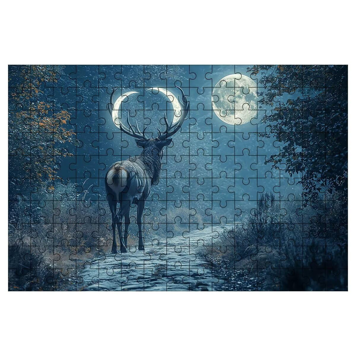 Puzzle 4000 Pezzi Cervo, Puzzle Luna, Puzzles in Legno, 141x87cm -1504