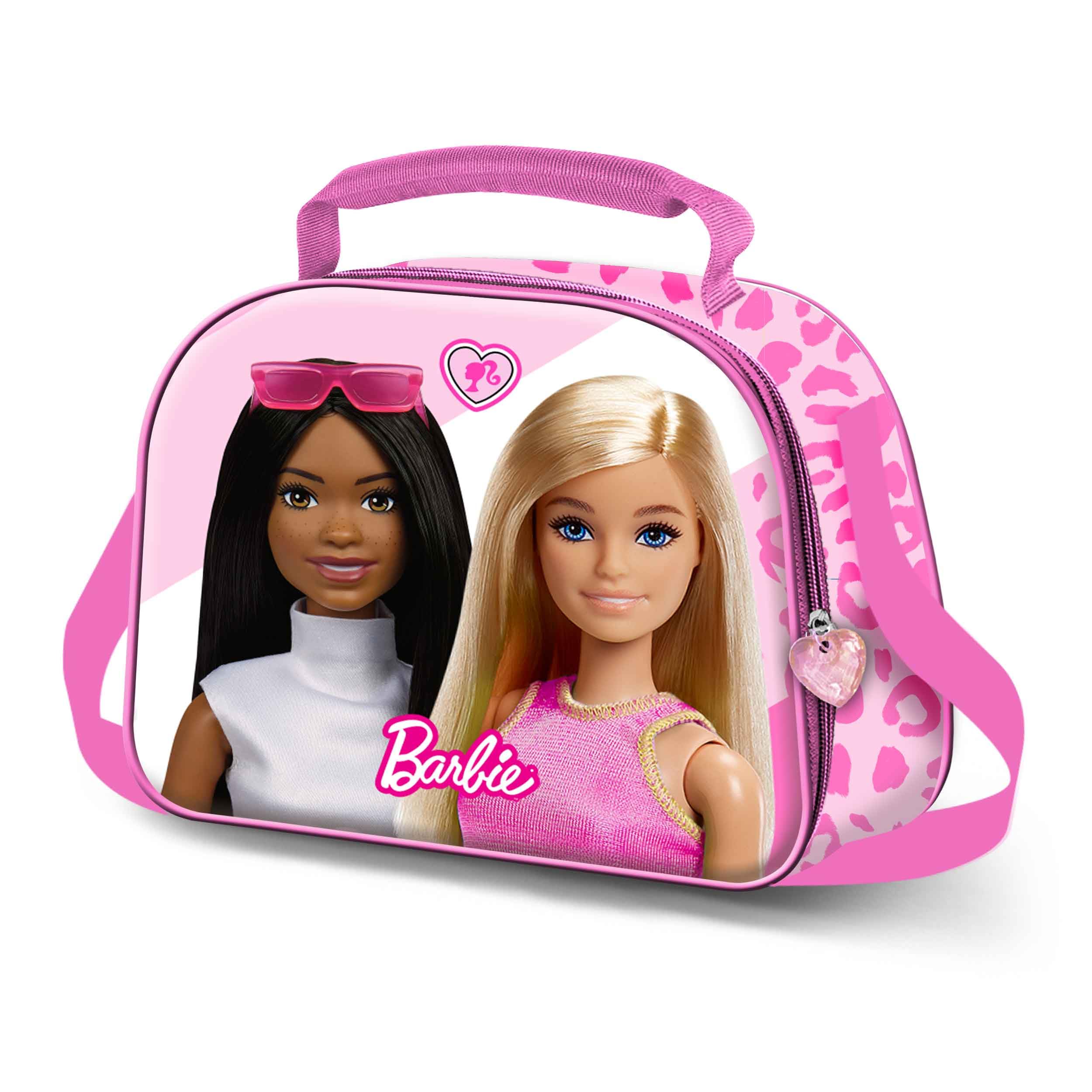 Barbie Fashion-3D Lunch Bag, Pink, 10 x 26 cm