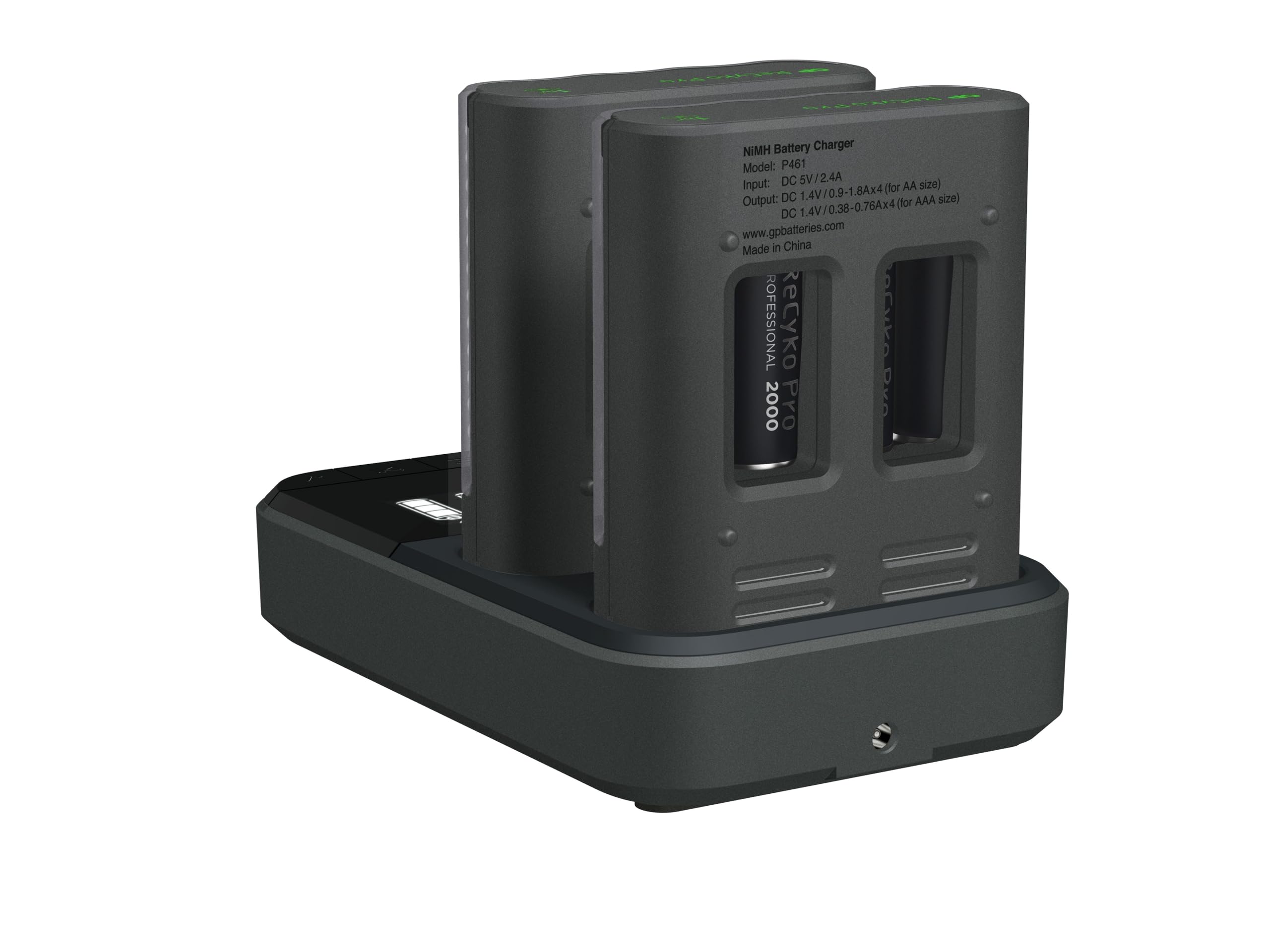GP ReCyko 2 unités Pro Charger M461 (USB) avec Station de Charge D861, avec 8 Piles NiMH Pro AA de 2000 mAh