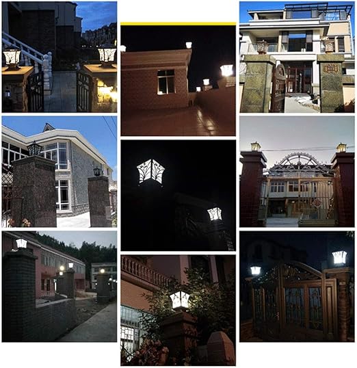 GUOCC Creative Creative Wheat Flower Outdoor Fences Pillar Lamp American Rural Garden Villa Courtyard Waterproof IP54 Post Lantern Open Air Community Lawn Aluminum E27 Column Lamp Lights Fixture photo 3