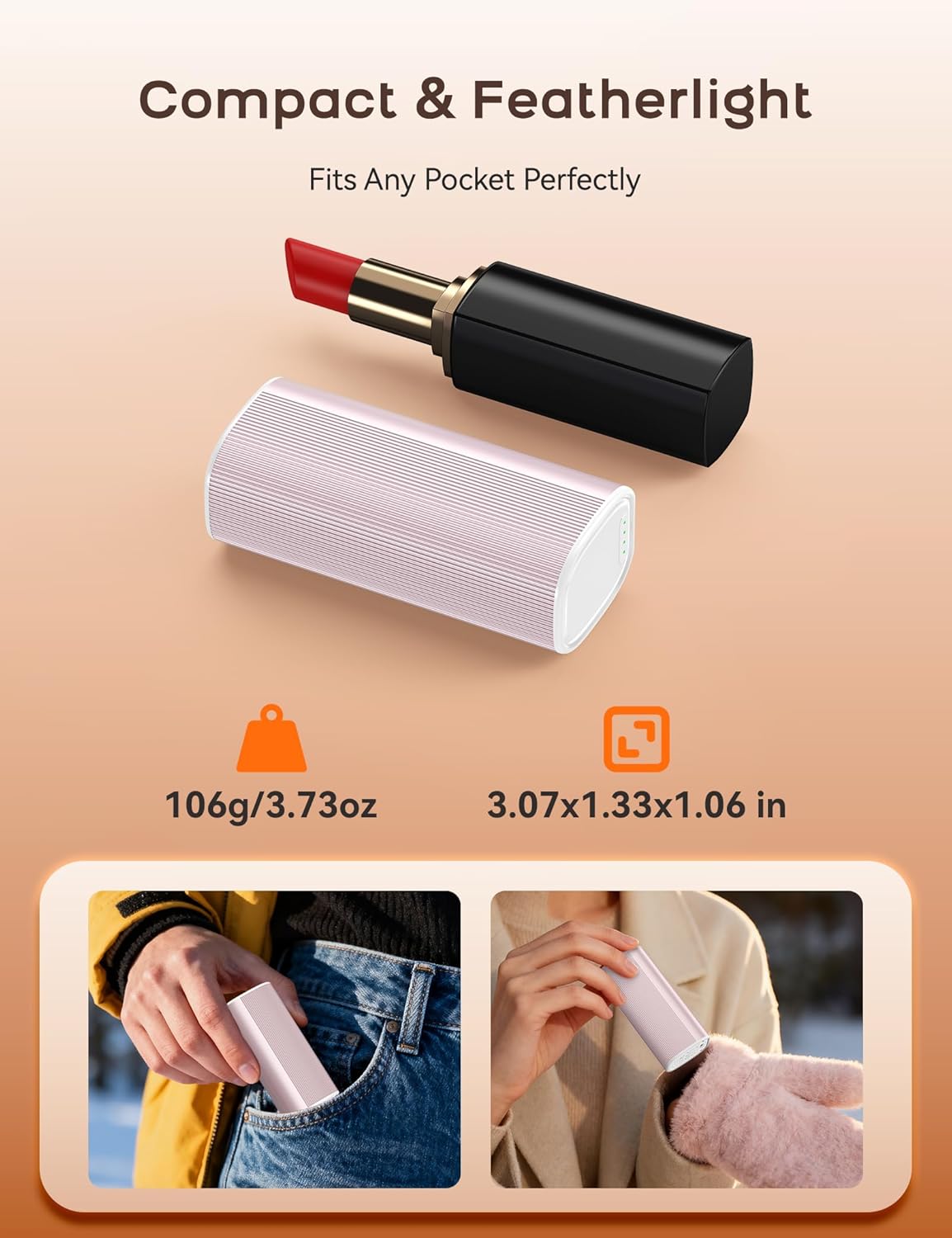 RORRY Hand Warmers Rechargeable 2 Pack, 10000mAh 360° Heating Magnetic Electric Hand Warmer, 24Hrs Warmth Portable Reusable Pocket Heater for Camping Hunting Gifts for Men Women