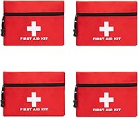 Vista 14 de Bolsa Roja de Emergencia de Primeros Auxilios Pequeña Vacía para Viaje, Bolsa de Rescate, Bolsillo de Almacenamiento para Primeros Auxilios