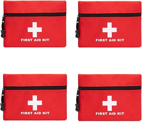 Bolsa de emergencia roja  Pequeña bolsa de rescate de viaje para automóvil, hogar, oficina, cocina, al aire libre  Bolsa de primeros auxilios vacía