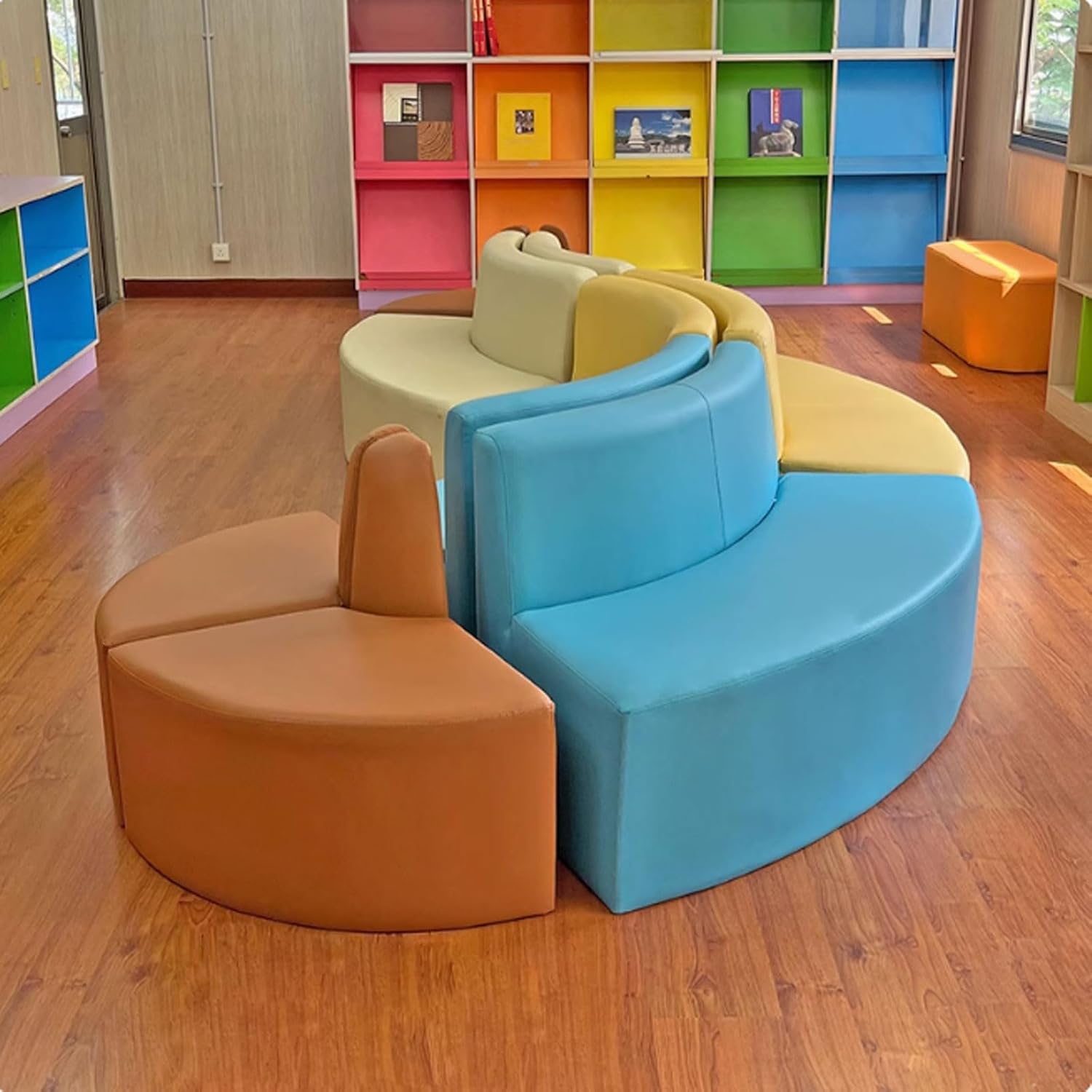 Sectional Couch for Activity Room Children's Rest Area, Administrative Hall Reading Area