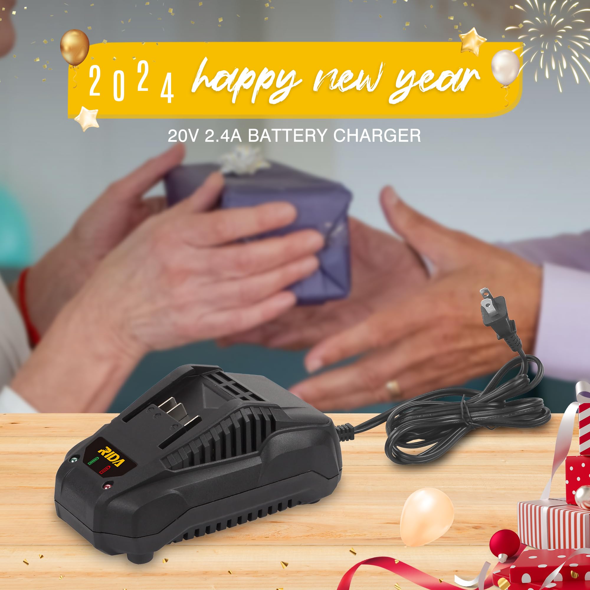 RIDA 20V 2.4A Battery Charger Power Tool