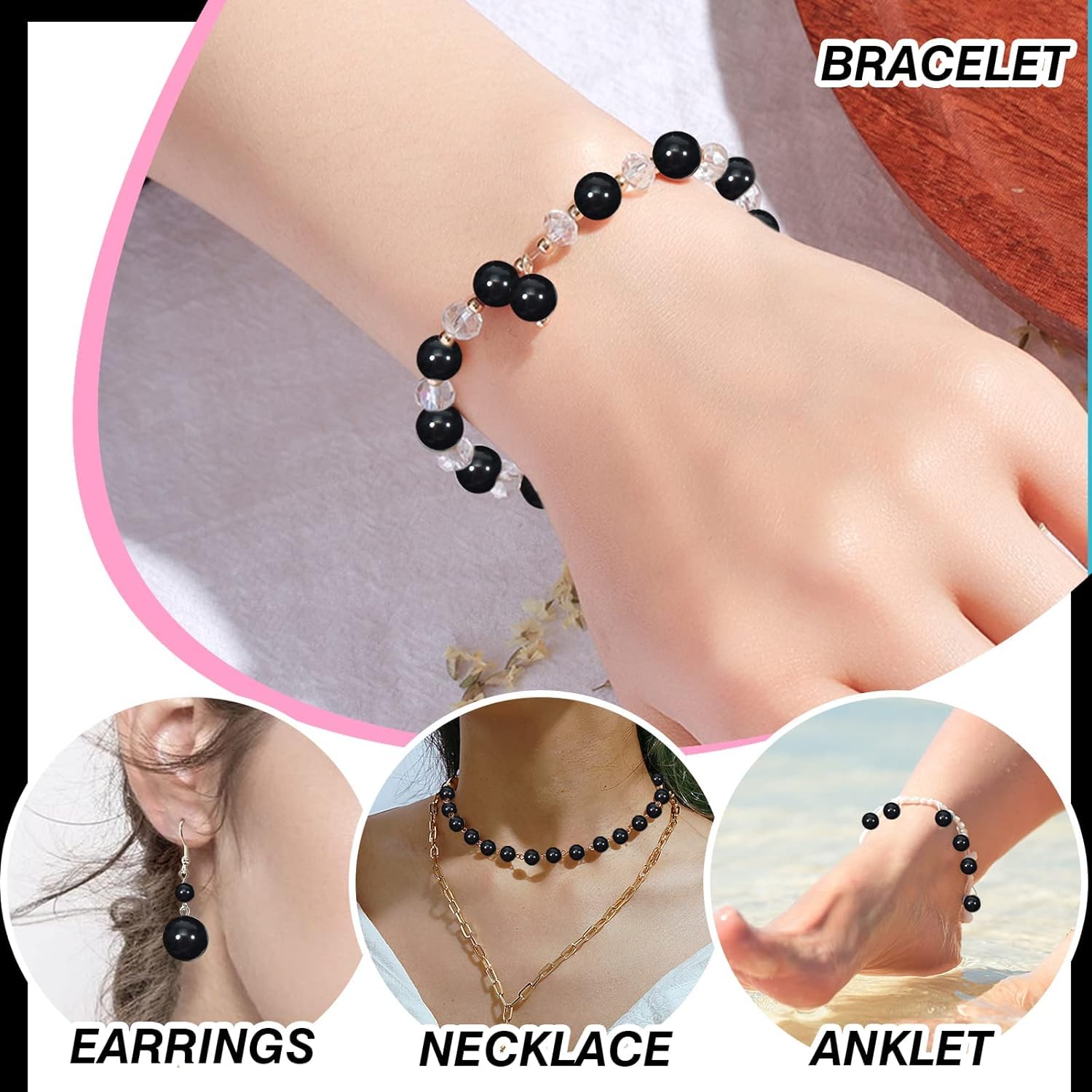 Las Mejores Ofertas En Marrón Acrílico Cuentas Ra Hacer Joyas | EBay, image size:1500x1500