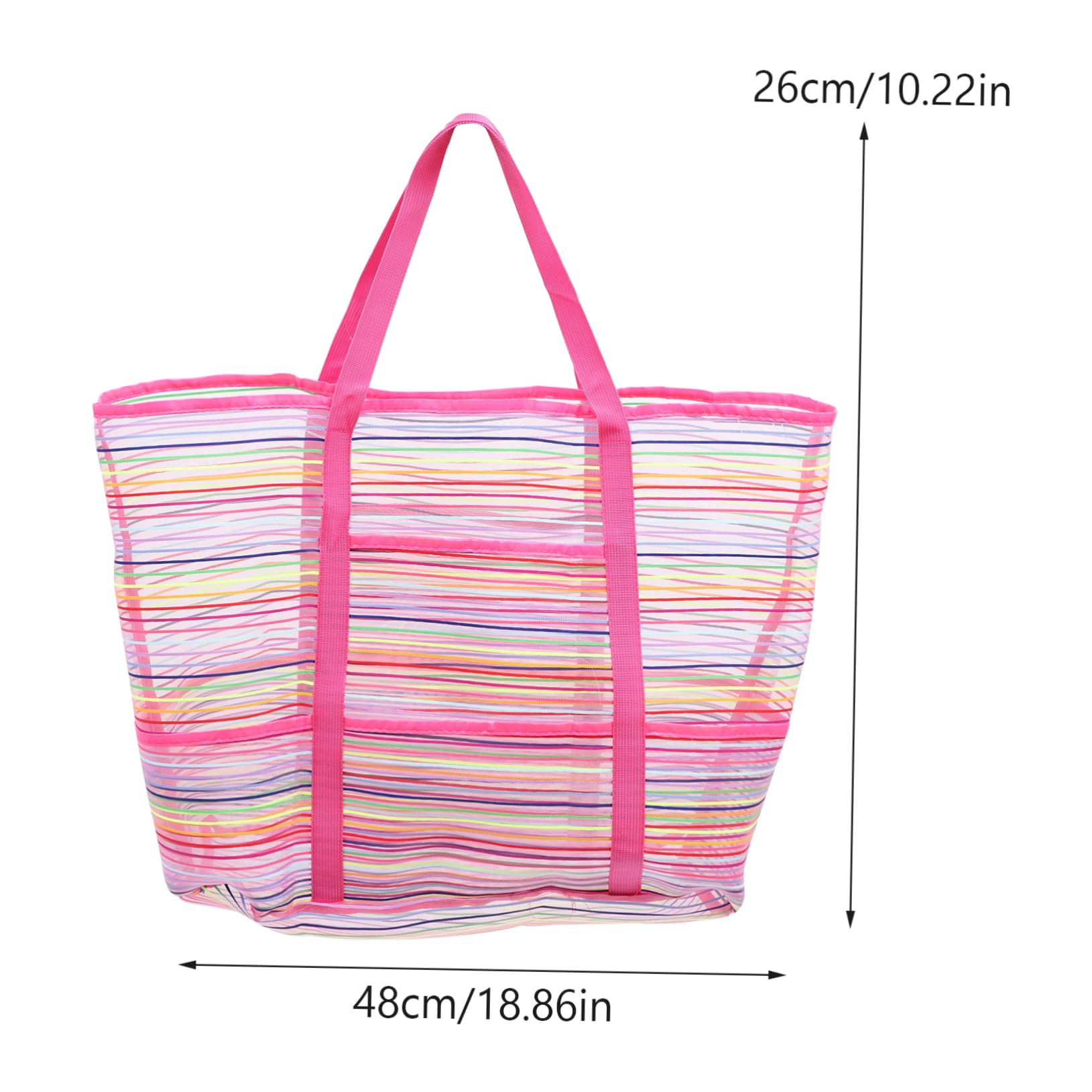 KOMBIUDA Travel Toys Storage Pouch Boys and Girls Mesh Bag Beach Backpack for Sand Toys Easy Wash Portable