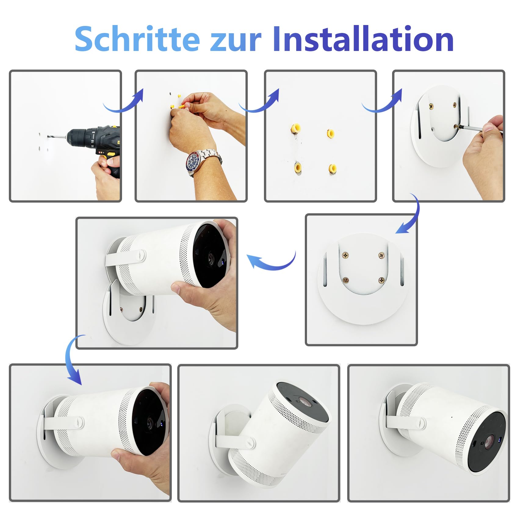 Freestyle Halterung Kompatibel mit Samsung The Freestyle Beamer für SP-LSP3BLA, SP-LFF3CLA, SP-LSP3BLAXXL, SP-LFF3CLAXXXY, SP-LFF3CLAXXXP, SP-LFF3CLAXXZA Zubehör