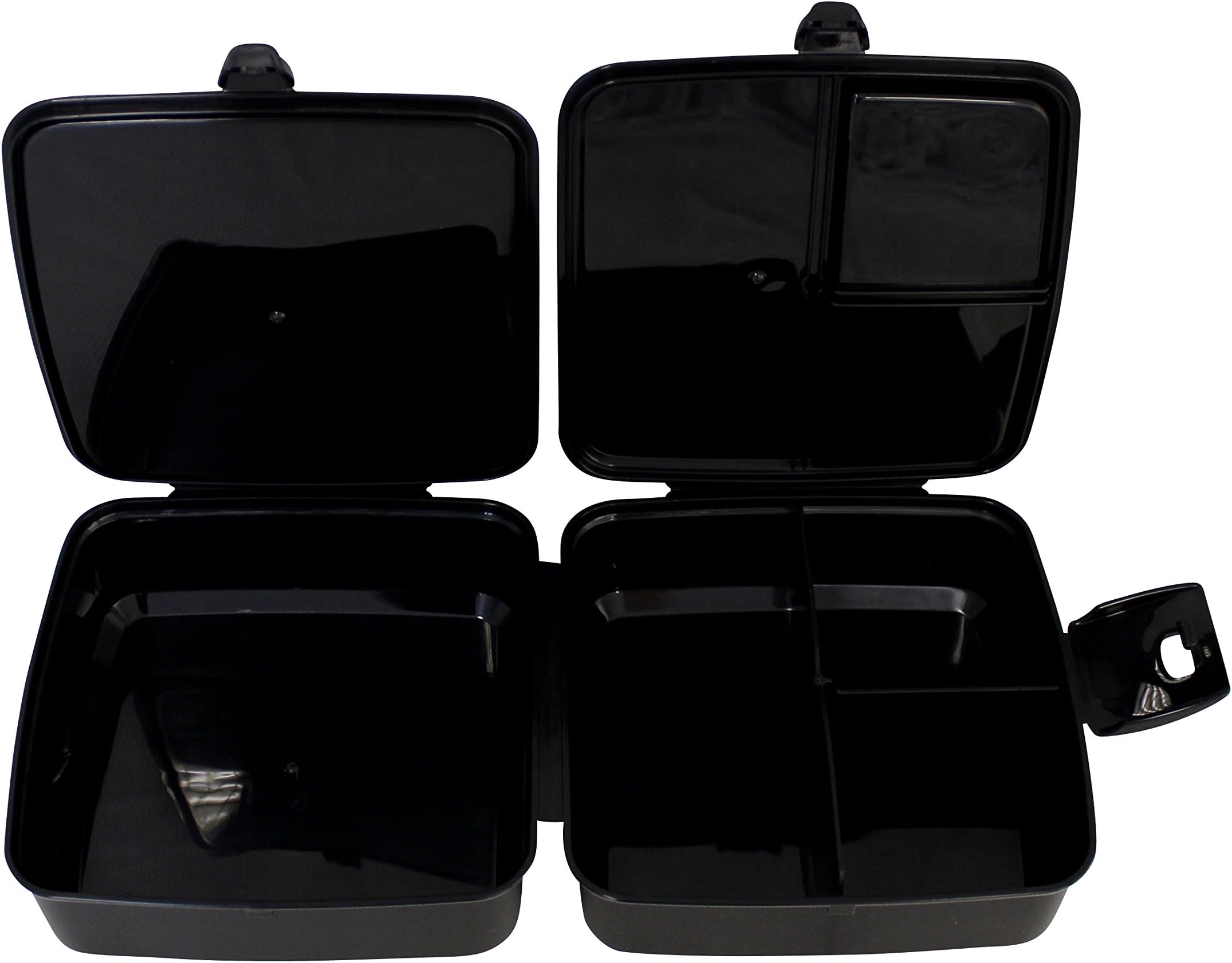 4-compartment lunchbox, breakfast box, break lunchbox black