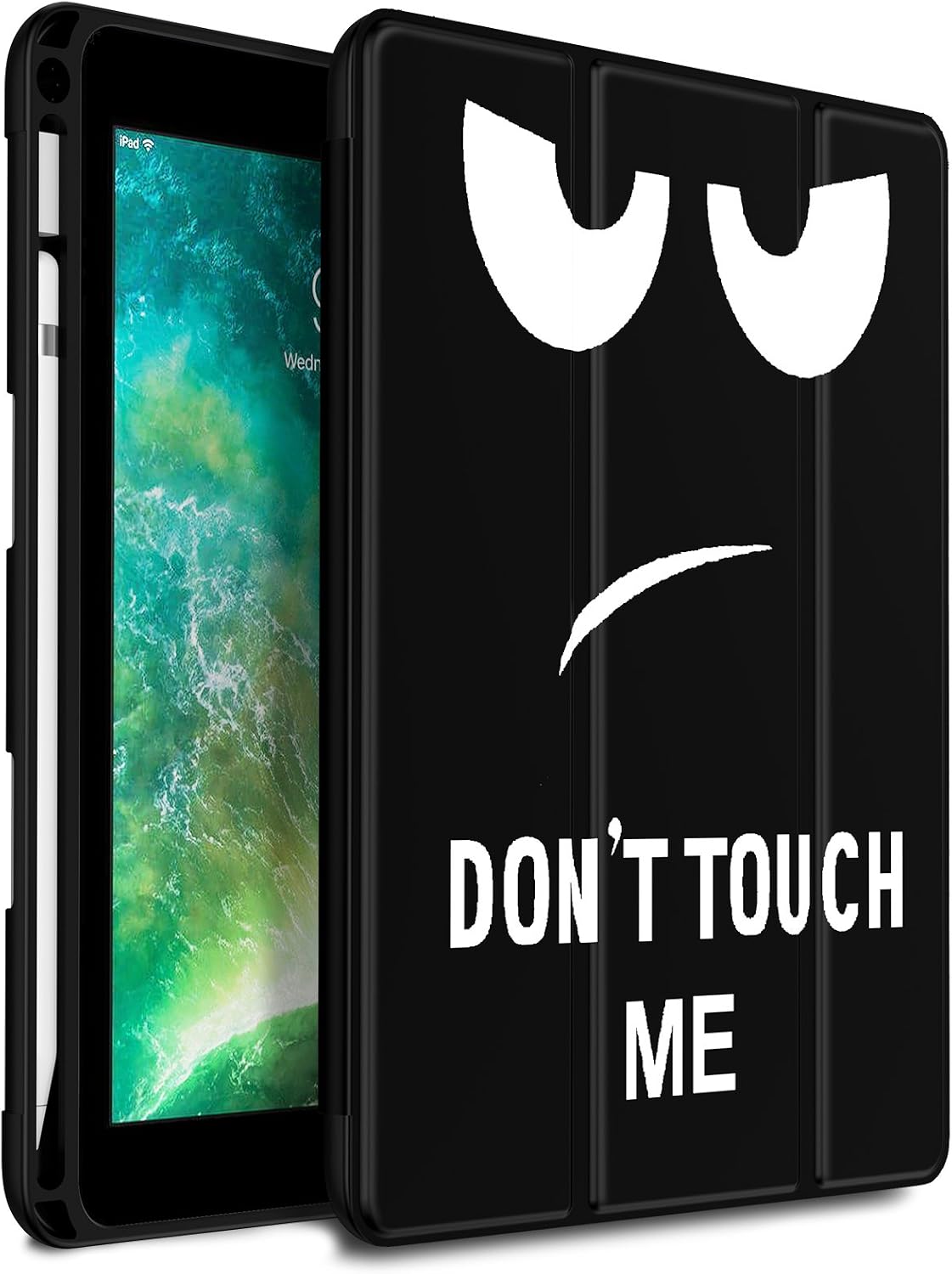Infiland iPad 9.7 Inch 2018 Tri-Fold Cover Case With Apple Pencil Holder (Auto Wake/Sleep), Not Touch