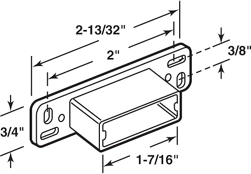 Miniatura 2 de Slide-Co 22842 Soporte de montaje de polietileno blanco (paquete individual)