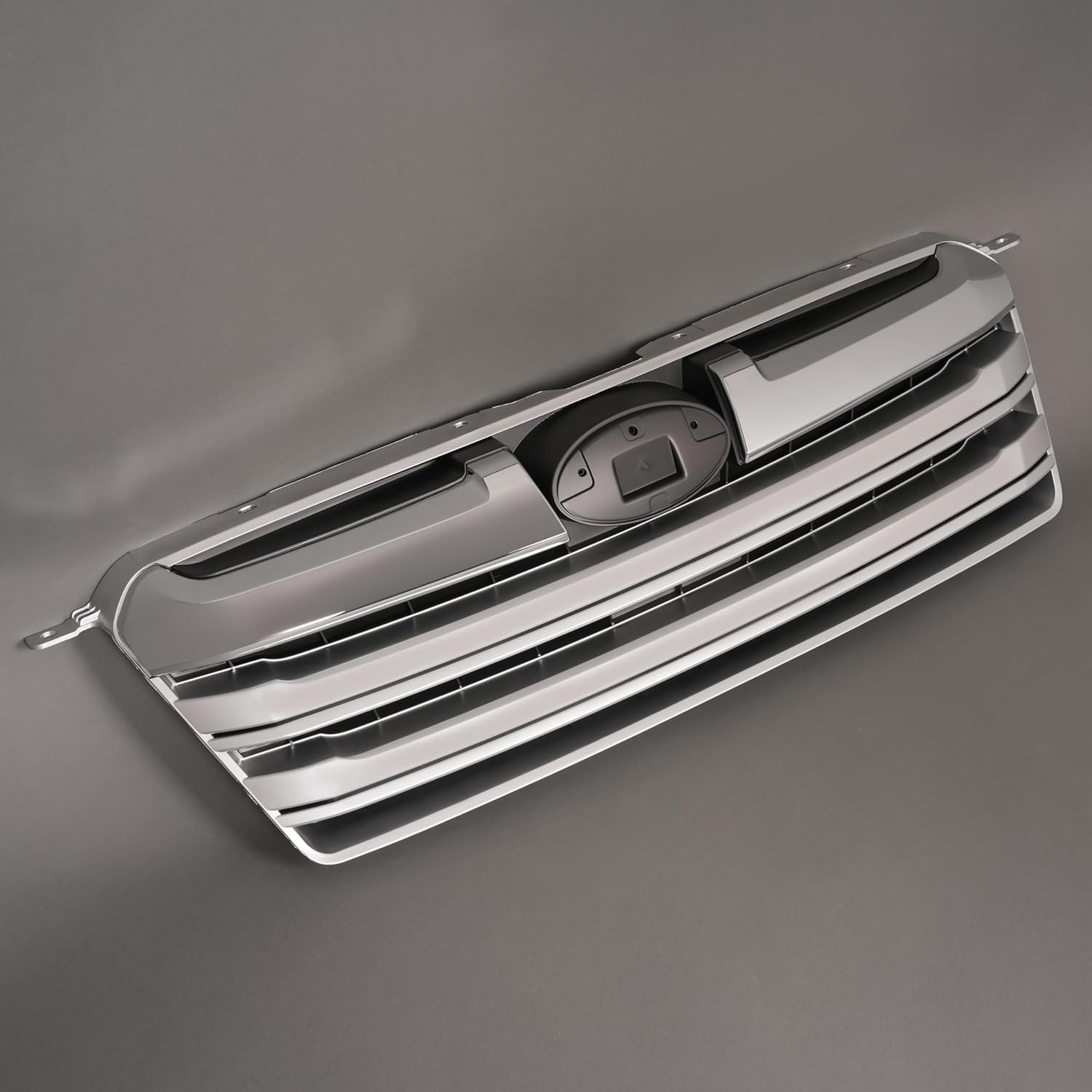 KUAFU Grille Compatible with 2013-2014 Subaru Outback SU1200152 91121AJ14A Front Bumper Grill Assembly Shell and Insert Chrome Plastic (ABS)