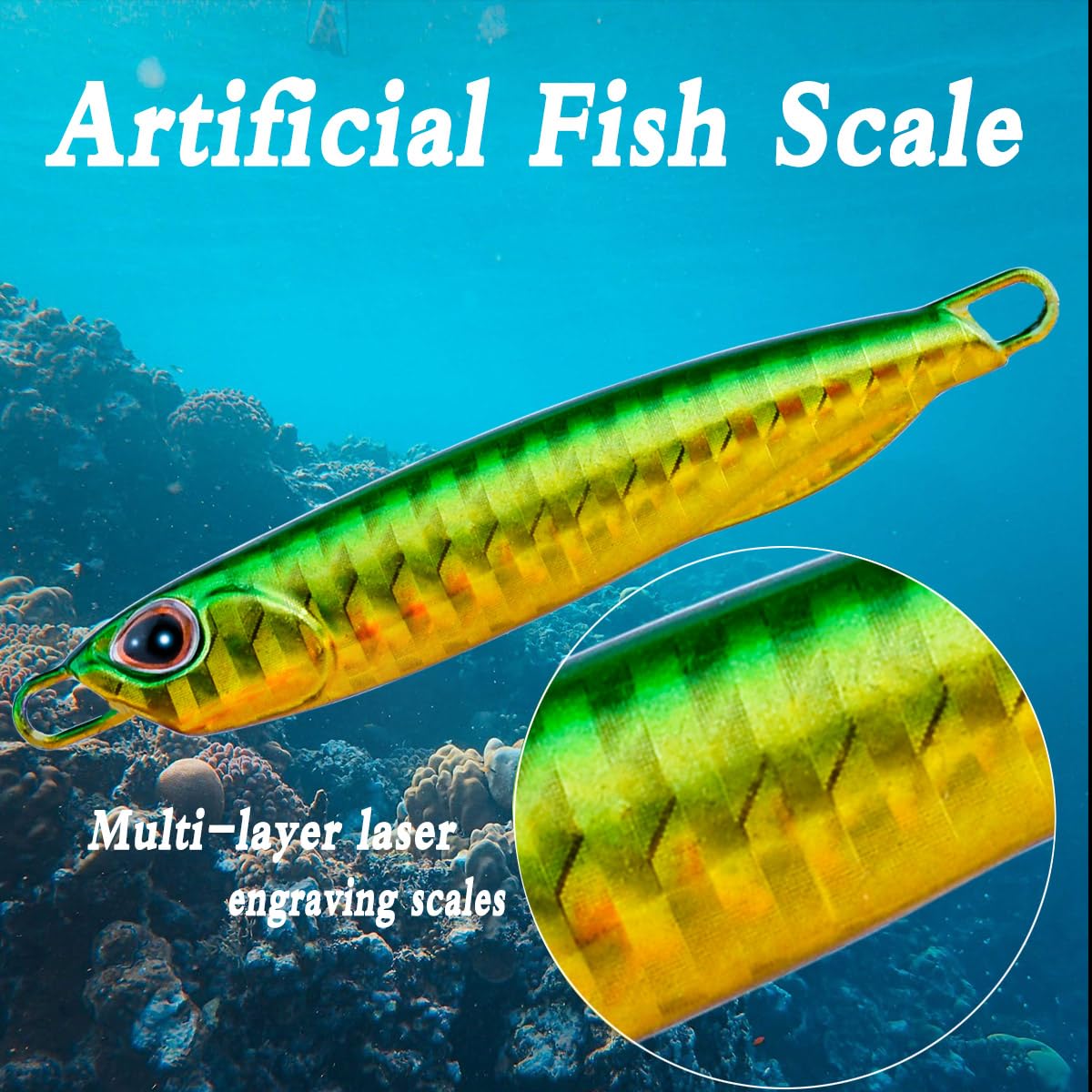 Jigs Esca da pesca con ciprinidi per bassi affondanti in metallo con micro esche da jigging