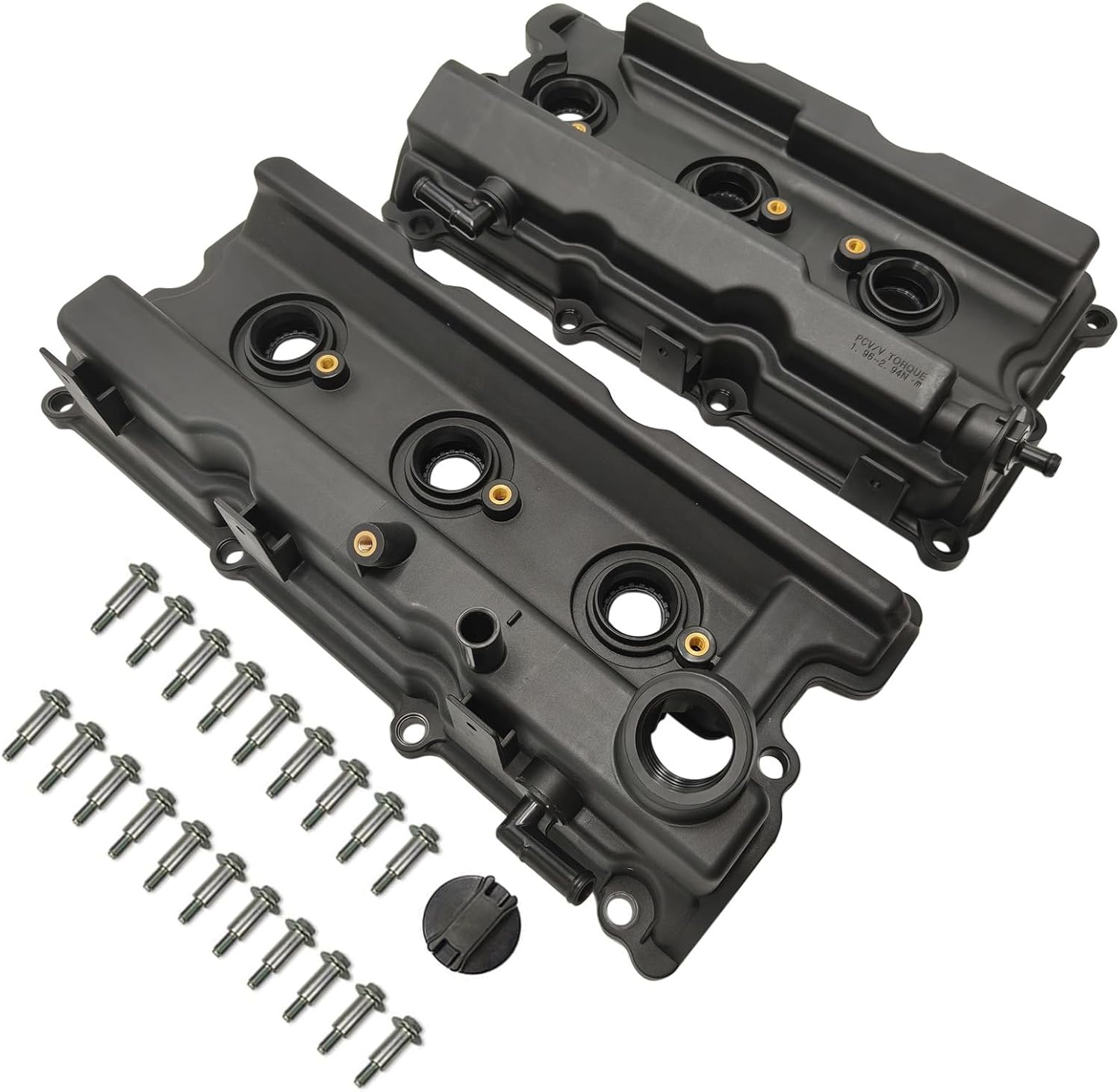GELUOXI 2x Engine Valve Cover Replacement for Nissan Frontier 05-19 Pathfinder 2005-2012 Xterra NV1500 NV2500 NV3500 4.0L 2012-2021 13264EA210 13264EA200