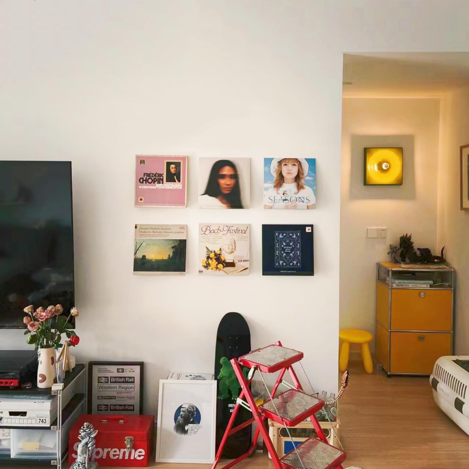 3er Pack Vinyl-Schallplatten-Wandhalter – Klare Acrylregale 30 Cm Für Platten, Bücher & Deko