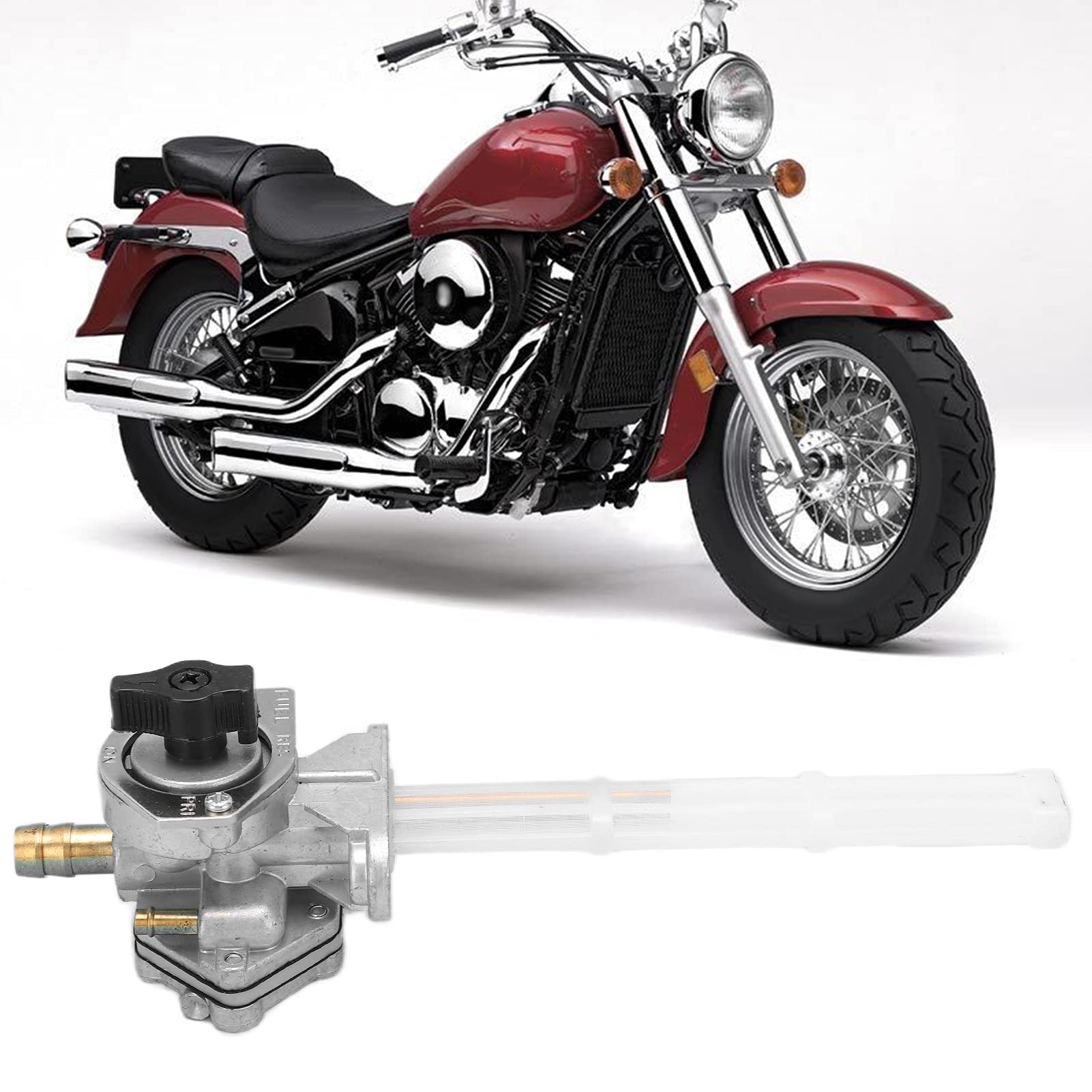 Zawór Paliwa Petcock Zawór Paliwa ze Stopu Aluminium Petcock 51023-1260 Zamiennik dla Vulcan 800 VN800A 2004