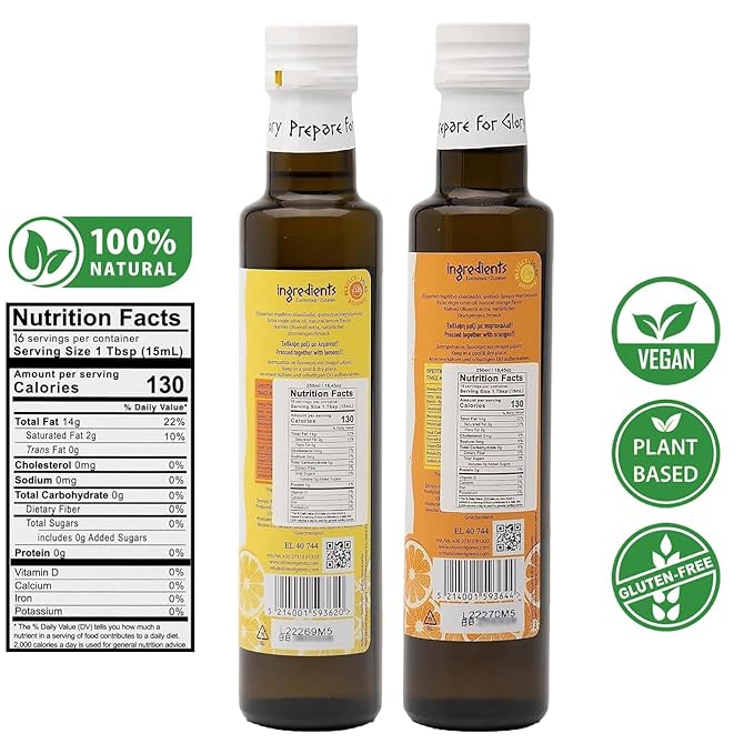 Pack de 2 Aceite de Oliva Extra Virgen Saborizado, 250ml c/u miniatura 2