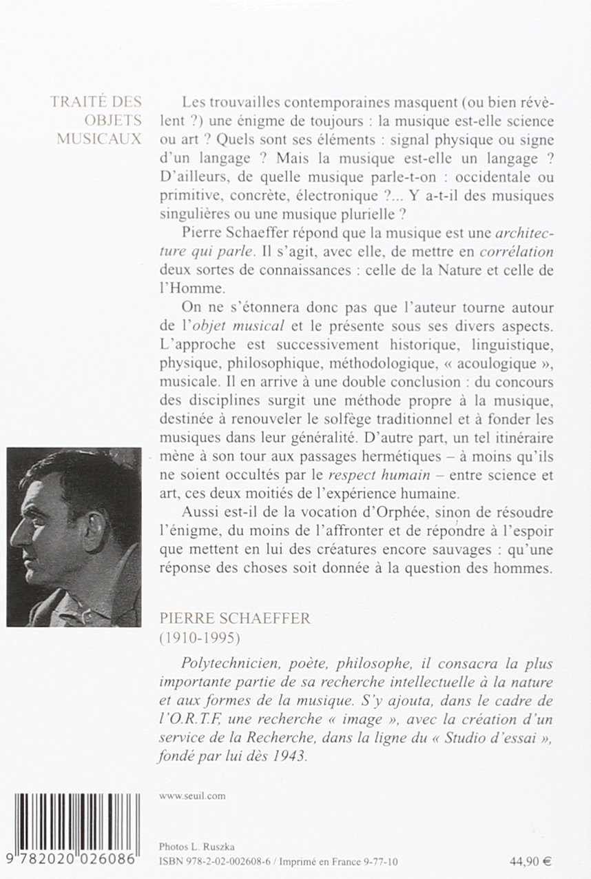 Traité des objets musicaux
