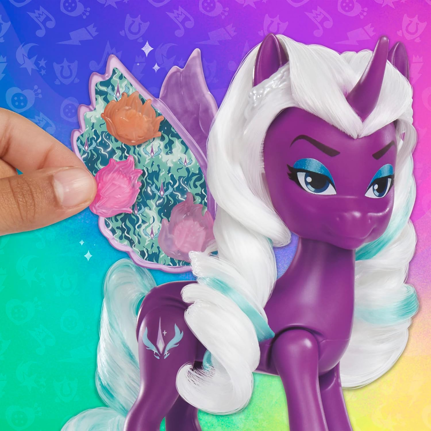 My Little Pony Dolls Opaline Arcana Wing Surprise, 5-Inch Toy Alicorn with Accessories, Toys for 5 Year Old Girls and Boys
