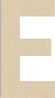 HILAZA 17 Inch Extra Large Wooden Letter E - 1/4 Inch Thick Unfinished Wood for Wall Decor Crafts DIY