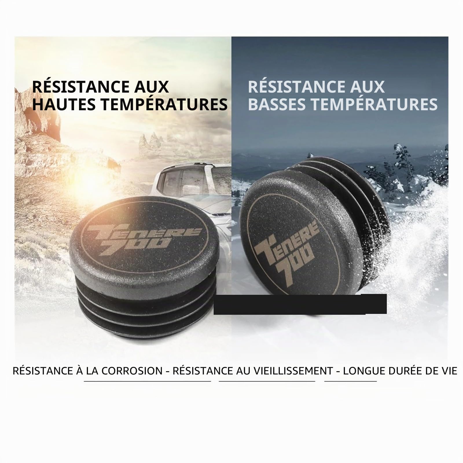 1 Paire d'embouts de Cadre compatibles avec Les Accessoires TENERE 700 (2019-) （2022-） （2021-）（2022-）(TENERE 700)