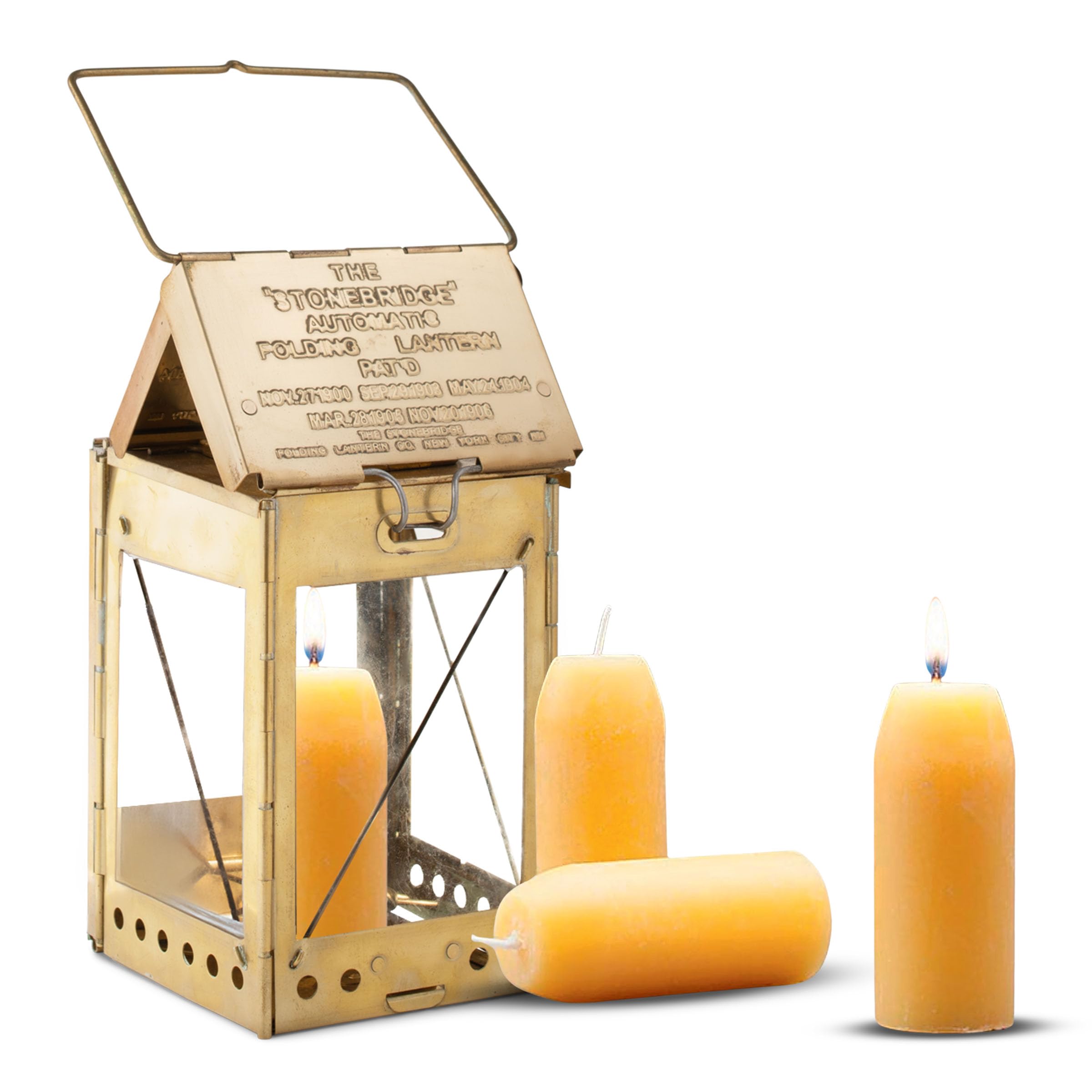 Amazon.com: Candle Lamp - Vintage Style Folding Brass Candle