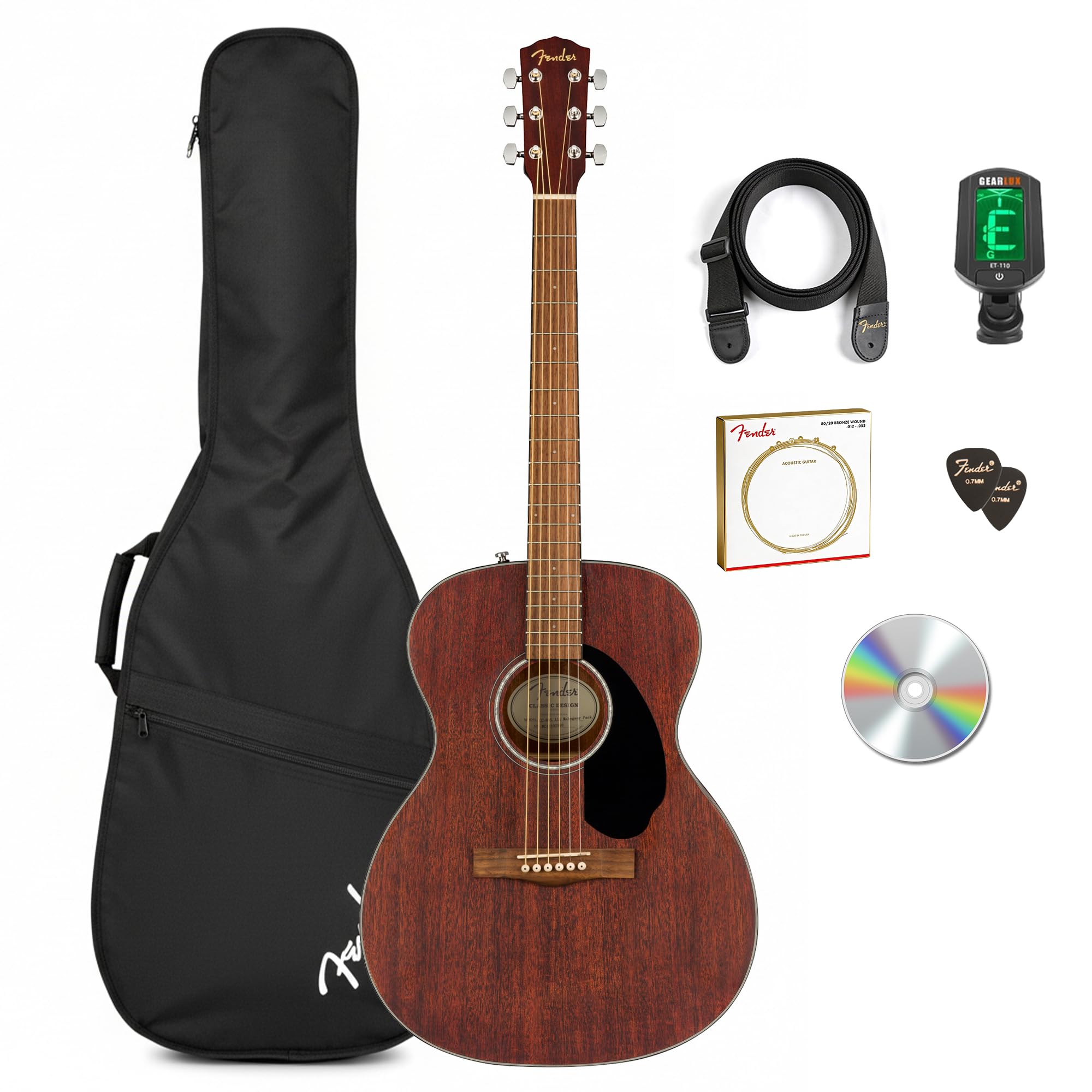 Fender アコースティックギター CC-60S  （ソフトケース付き） Amazon.com: Fender CC-60S Concert Acoustic Guitar, with 2-Year