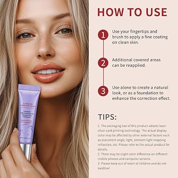 CC Red Correction Cream With Centella - Color Correcting Formula For Blemishes, Red Skin, AcneMarks - Lightweight, Non-Greasy - Hydration Skin And SPF Protection 15ml
