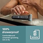 Philips Body Groomer 5000 Series - Trimmer for Men with Triple Protect Shave System, Intimate Trim & Shave, Interchangeable Heads, 100% Showerproof, 100 Min. Runtime, Model BG5490/28