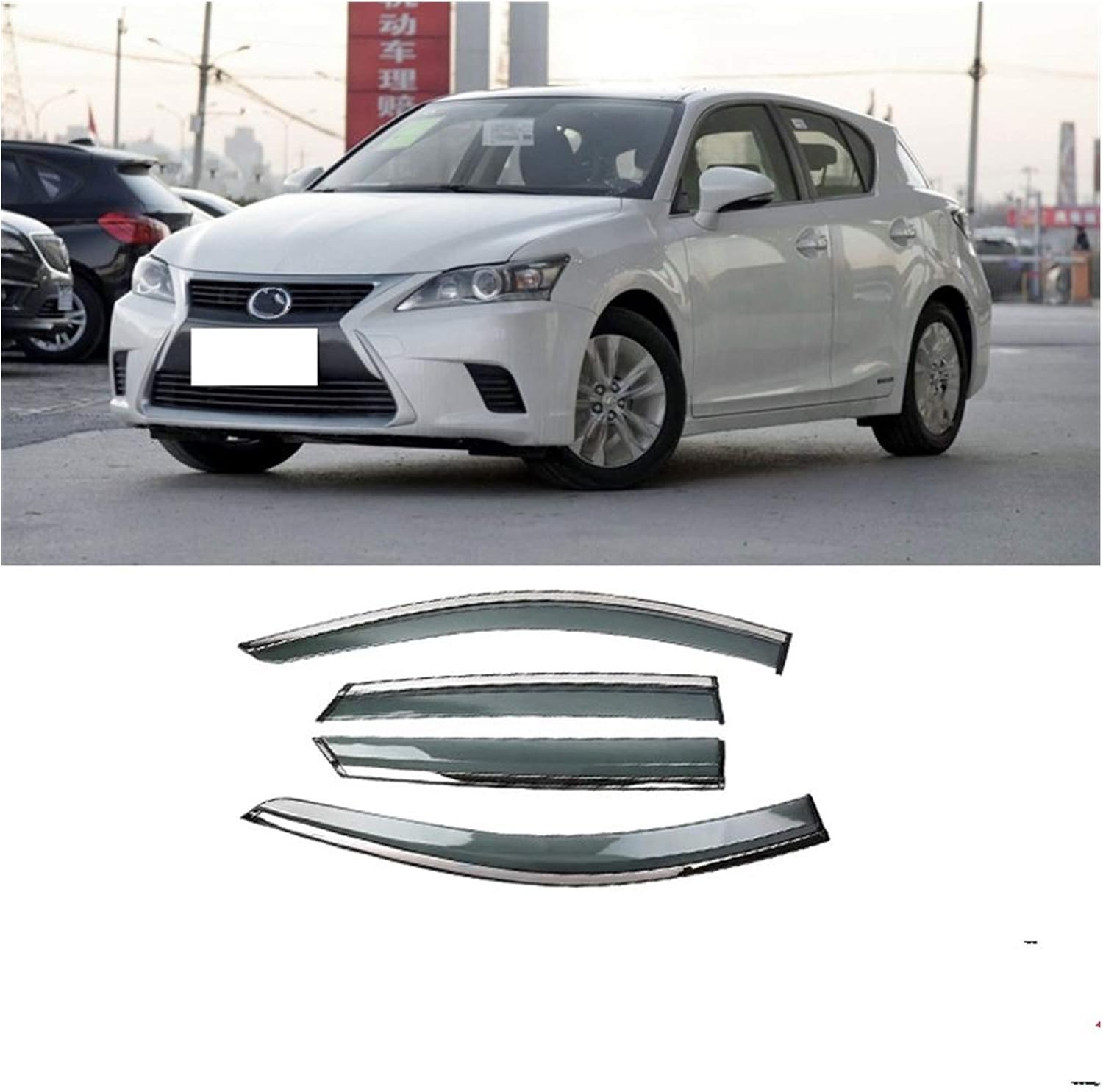 Wind Deflectors For Nissan NV200 20102016 Plastic Window Visor Vent