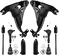 Vista 204 de Detroit Axle - Kit de suspensión delantera RWD de 10 piezas para Chevy GMC Silverado Sierra 1500 1999-2006, 2 brazos de control superior, 2 rótulas