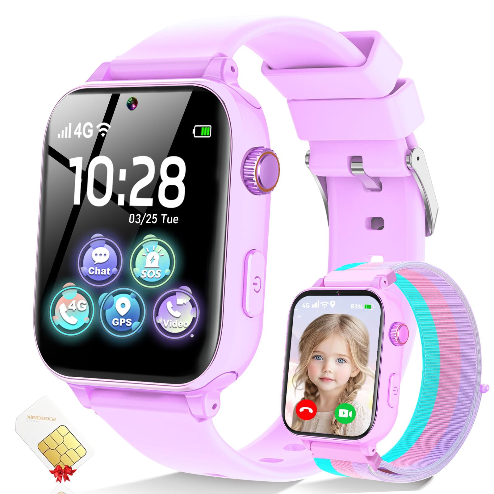 MOKAST 4G Kids Smart Watch