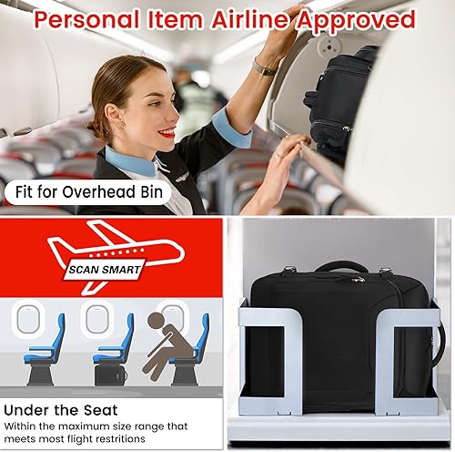 Miniatura 3 de Mochila de viaje grande, mochila de mano aprobada por vuelo para hombres y mujeres, mochila grande de senderismo, Beige, Mochila de viaje