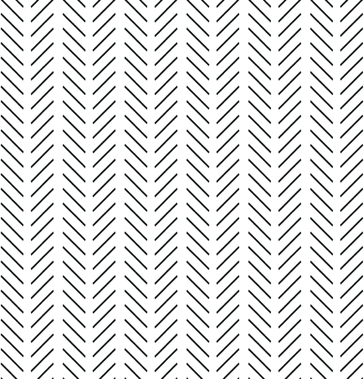 Blooming Wall Minimalist Black and White Tick Mark Neutral Peel and Stick Wallpaper Herringbone Self-Adhesive Prepasted Wallpaper Wall Mural Wall Decor(17.7“x118”)