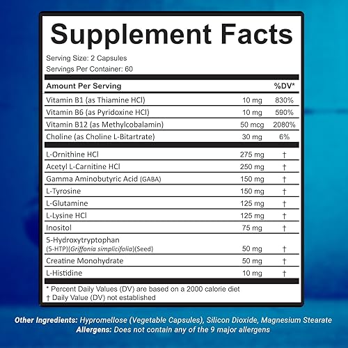 Miniatura 5 de M PAIN MANAGEMENT TECHNOLOGIES Suplemento de apoyo nervioso – Óxido nítrico/L-Arginina – Pies Mano Piernas Dedo Fuerza Máxima Fuerza Nerviosa